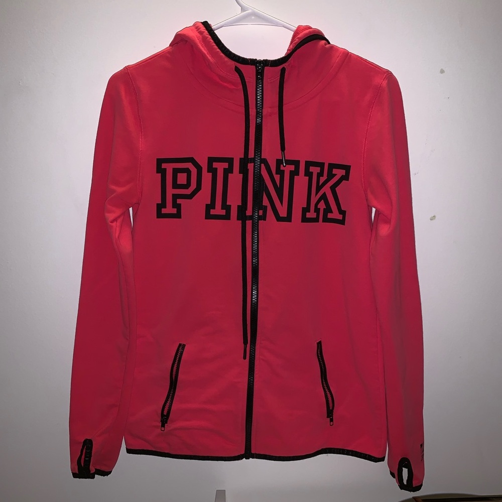 VS PINK Zip Up Hoodie w/ Thumb holes